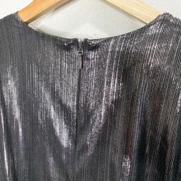 House Of CB Alvona Drape Mini Dress In Gunmetal Silver Small